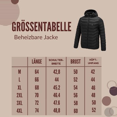 Beheizbare Jacke -  9-fach beheizt - Heizjacke, Jacke für den Winter