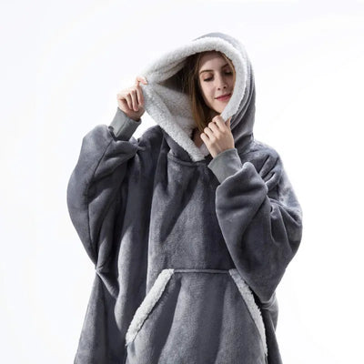 Decke mit Ärmeln - Decken Hoodie - Kuscheldecke mit Ärmeln